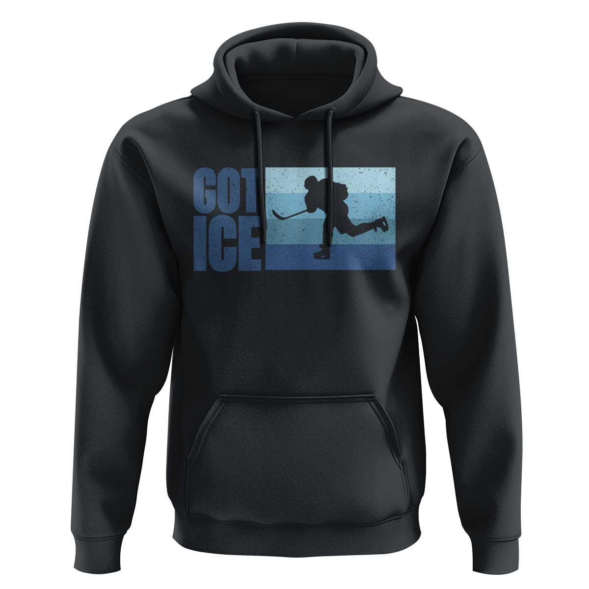 Got Ice Hoodie Ocean Blue Retro Ice Hockey Sport Lover Gift - Wonder Print Shop