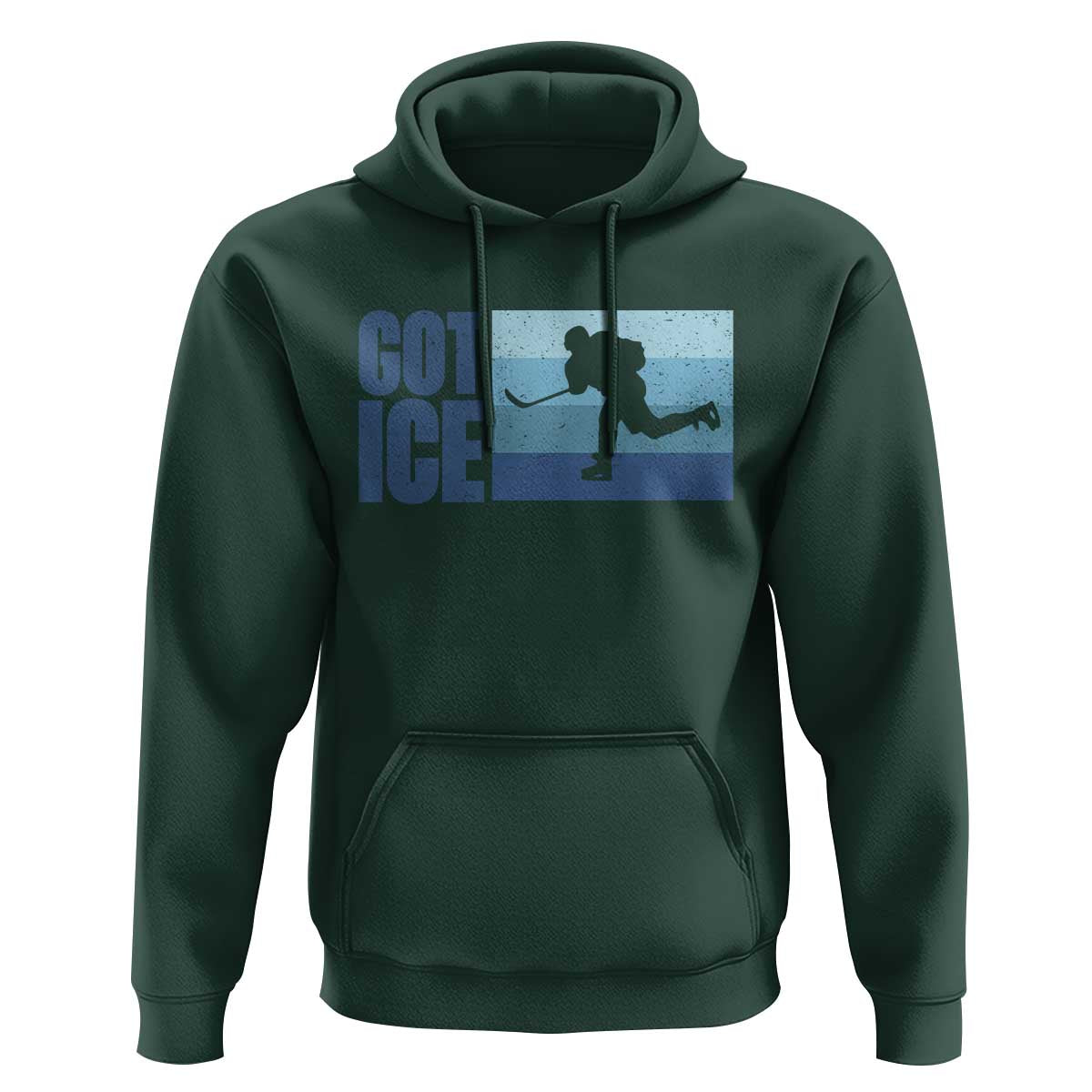 Got Ice Hoodie Ocean Blue Retro Ice Hockey Sport Lover Gift - Wonder Print Shop