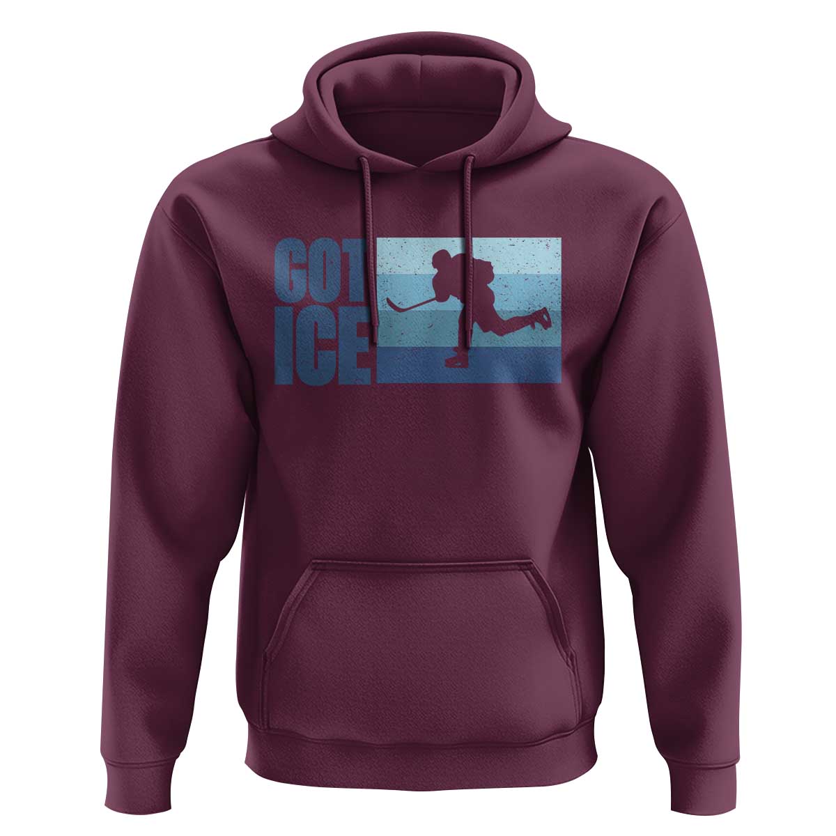 Got Ice Hoodie Ocean Blue Retro Ice Hockey Sport Lover Gift - Wonder Print Shop