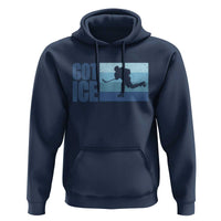 Got Ice Hoodie Ocean Blue Retro Ice Hockey Sport Lover Gift - Wonder Print Shop