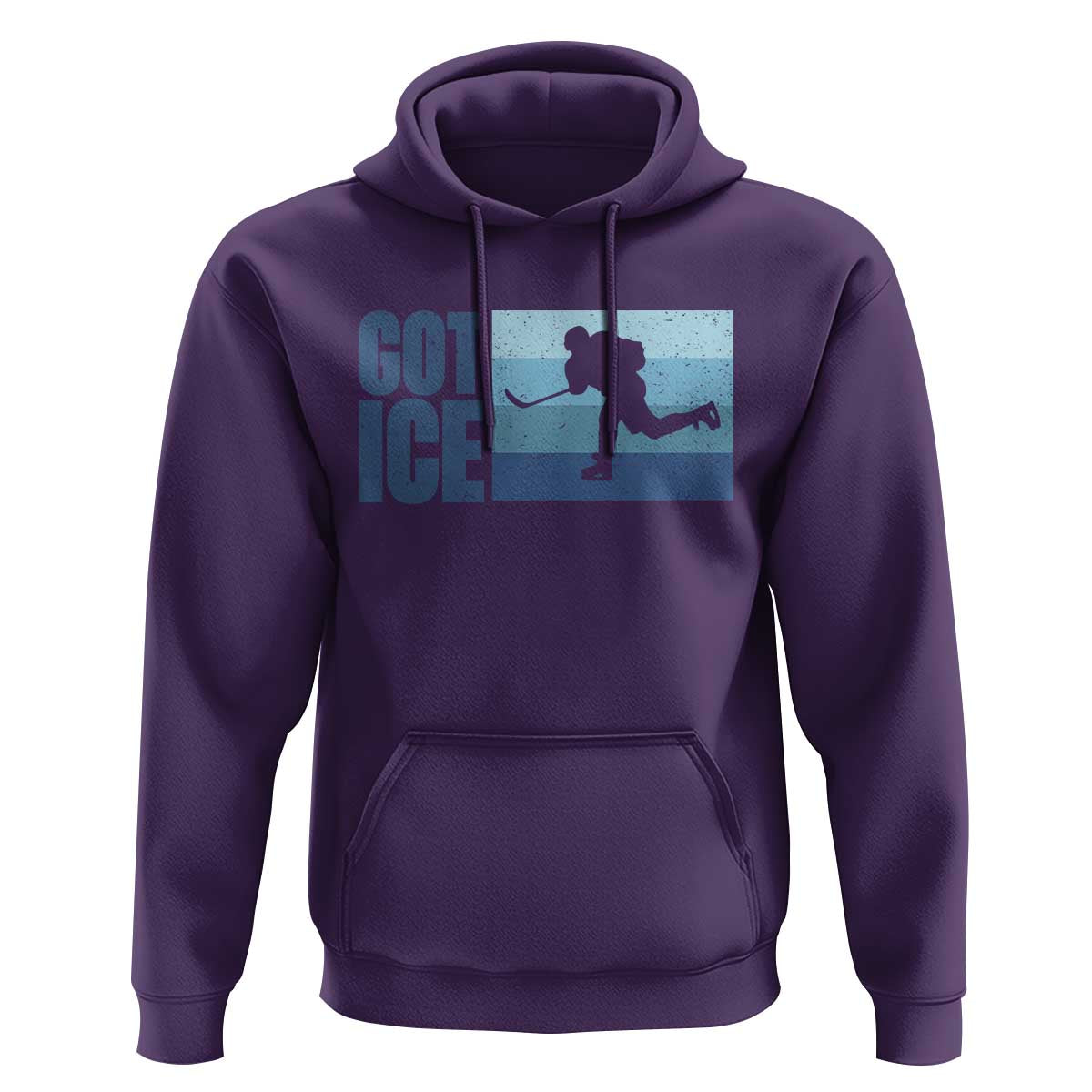 Got Ice Hoodie Ocean Blue Retro Ice Hockey Sport Lover Gift - Wonder Print Shop