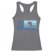Got Ice Racerback Tank Top Ocean Blue Retro Ice Hockey Sport Lover Gift - Wonder Print Shop