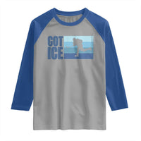 Got Ice Raglan Shirt Ocean Blue Retro Ice Hockey Sport Lover Gift - Wonder Print Shop