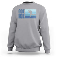 Got Ice Sweatshirt Ocean Blue Retro Ice Hockey Sport Lover Gift - Wonder Print Shop