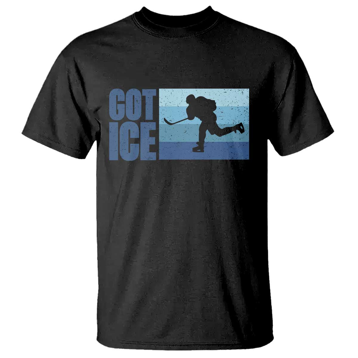 Got Ice T Shirt Ocean Blue Retro Ice Hockey Sport Lover Gift - Wonder Print Shop
