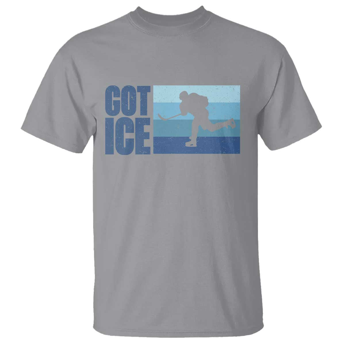 Got Ice T Shirt Ocean Blue Retro Ice Hockey Sport Lover Gift - Wonder Print Shop