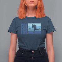 Got Ice T Shirt For Women Ocean Blue Retro Ice Hockey Sport Lover Gift - Wonder Print Shop