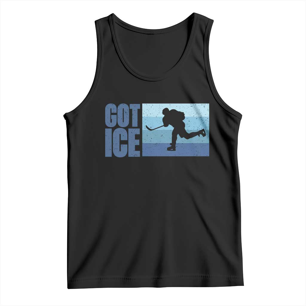 Got Ice Tank Top Ocean Blue Retro Ice Hockey Sport Lover Gift - Wonder Print Shop