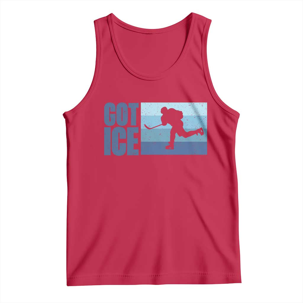 Got Ice Tank Top Ocean Blue Retro Ice Hockey Sport Lover Gift - Wonder Print Shop