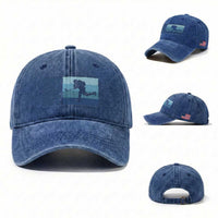 Got Ice Washed Cotton Baseball Cap Ocean Blue Retro Ice Hockey Sport Lover Gift