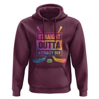 Straight Outta The Penalty Box Hoodie Tie Dye Effect Hockey Player Gift - Wonder Print Shop
