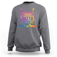 Straight Outta The Penalty Box Sweatshirt Tie Dye Effect Hockey Player Gift - Wonder Print Shop