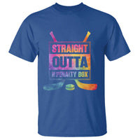 Straight Outta The Penalty Box T Shirt Tie Dye Effect Hockey Player Gift - Wonder Print Shop