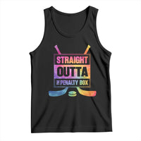 Straight Outta The Penalty Box Tank Top Tie Dye Effect Hockey Player Gift - Wonder Print Shop