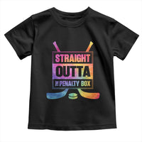 Straight Outta The Penalty Box Toddler T Shirt Tie Dye Effect Hockey Player Gift - Wonder Print Shop