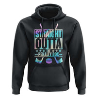 Straight Outta The Penalty Box Hoodie Iridescent Effect Hockey Player Gift - Wonder Print Shop