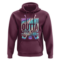 Straight Outta The Penalty Box Hoodie Iridescent Effect Hockey Player Gift - Wonder Print Shop