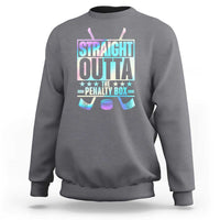 Straight Outta The Penalty Box Sweatshirt Iridescent Effect Hockey Player Gift - Wonder Print Shop