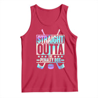 Straight Outta The Penalty Box Tank Top Iridescent Effect Hockey Player Gift - Wonder Print Shop