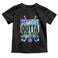 Straight Outta The Penalty Box Toddler T Shirt Iridescent Effect Hockey Player Gift - Wonder Print Shop