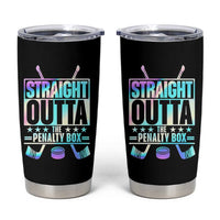 Straight Outta The Penalty Box Tumbler Cup Iridescent Effect Hockey Player Gift - Wonder Print Shop