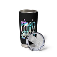 Straight Outta The Penalty Box Tumbler Cup Iridescent Effect Hockey Player Gift - Wonder Print Shop