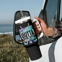 Straight Outta The Penalty Box Tumbler With Handle Iridescent Effect Hockey Player Gift - Wonder Print Shop