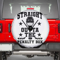 Straight Outta The Penalty Box Spare Tire Cover Funny Youth Ice Hockey Gift - Wonder Print Shop