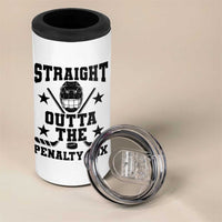 Straight Outta The Penalty Box 4 in 1 Can Cooler Tumbler Funny Youth Ice Hockey Gift - Wonder Print Shop