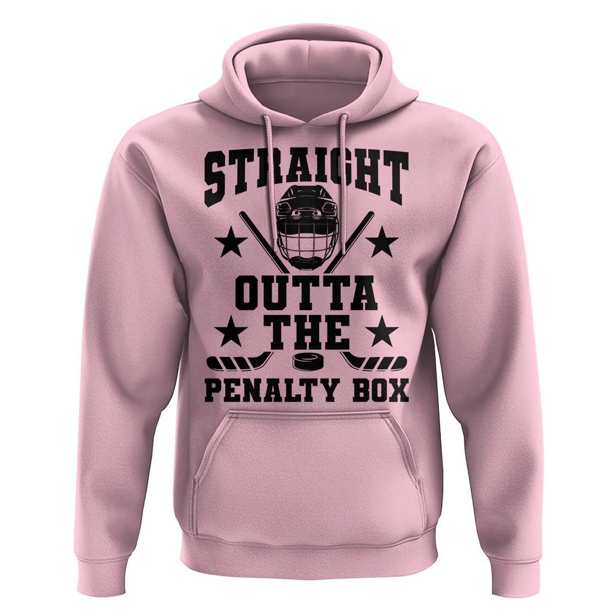 Straight Outta The Penalty Box Hoodie Funny Youth Ice Hockey Gift - Wonder Print Shop