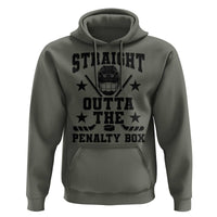 Straight Outta The Penalty Box Hoodie Funny Youth Ice Hockey Gift - Wonder Print Shop