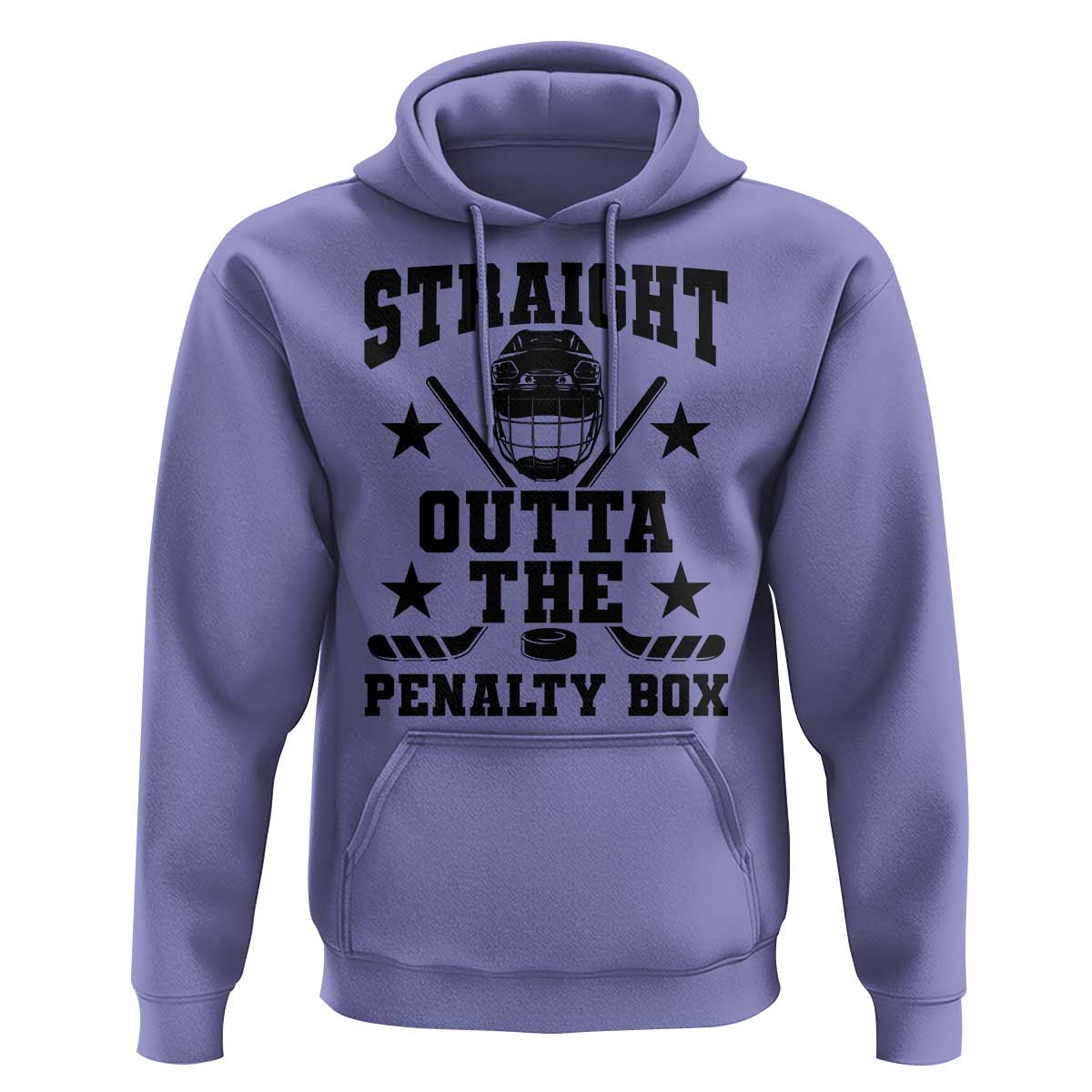 Straight Outta The Penalty Box Hoodie Funny Youth Ice Hockey Gift - Wonder Print Shop