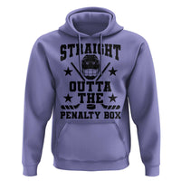 Straight Outta The Penalty Box Hoodie Funny Youth Ice Hockey Gift - Wonder Print Shop
