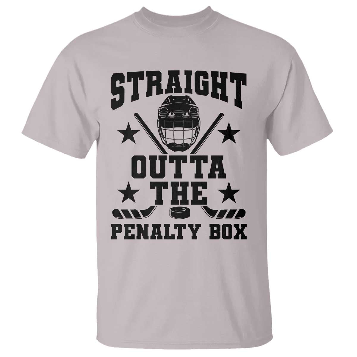 Straight Outta The Penalty Box T Shirt Funny Youth Ice Hockey Gift - Wonder Print Shop