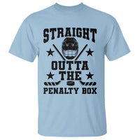 Straight Outta The Penalty Box T Shirt Funny Youth Ice Hockey Gift - Wonder Print Shop