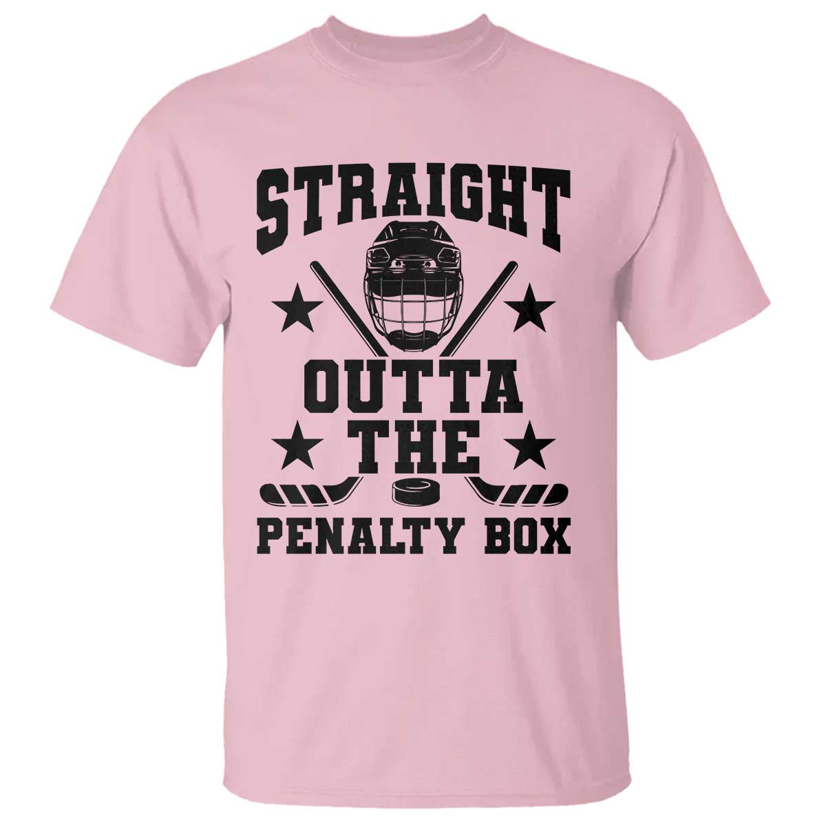 Straight Outta The Penalty Box T Shirt Funny Youth Ice Hockey Gift - Wonder Print Shop