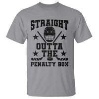 Straight Outta The Penalty Box T Shirt Funny Youth Ice Hockey Gift - Wonder Print Shop