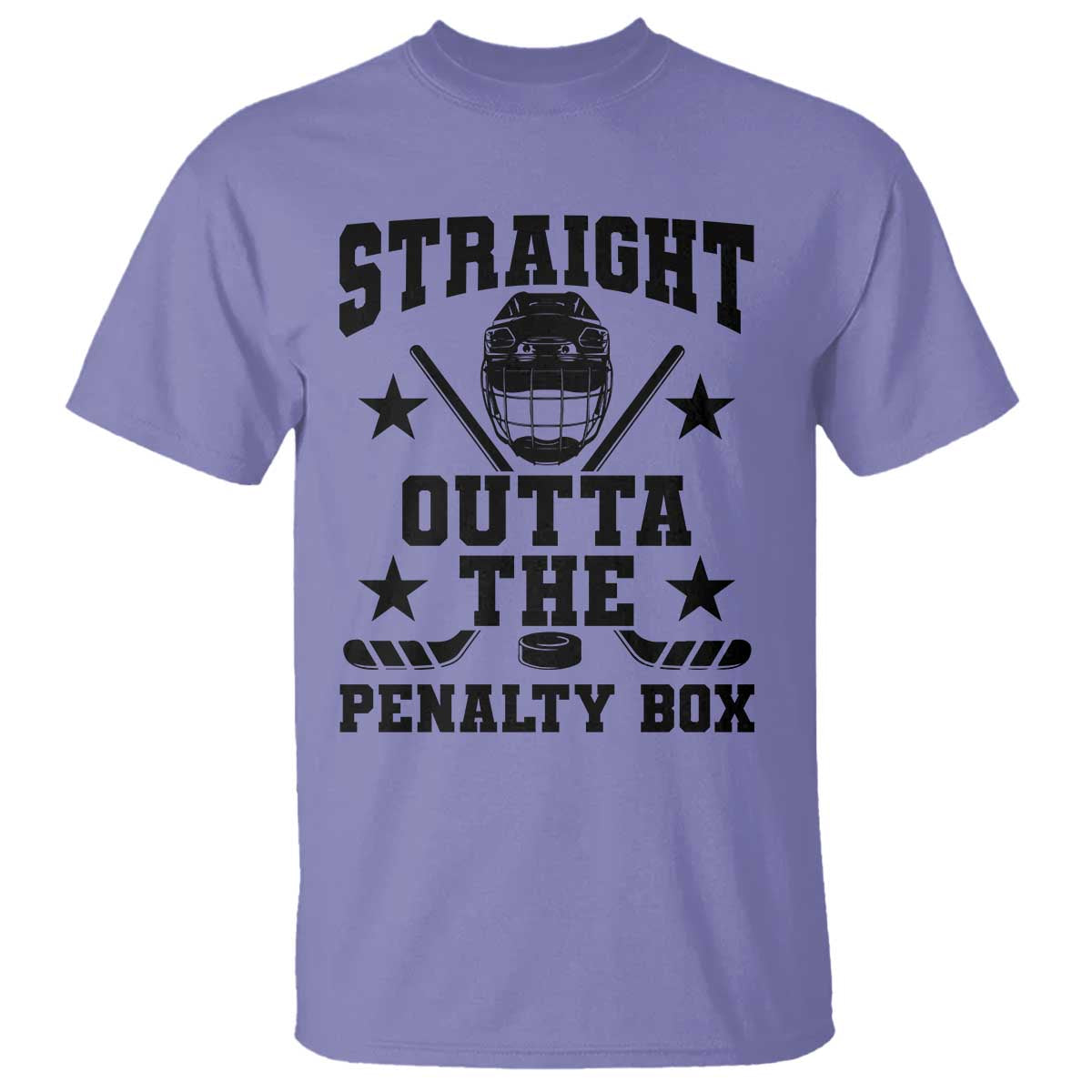 Straight Outta The Penalty Box T Shirt Funny Youth Ice Hockey Gift - Wonder Print Shop