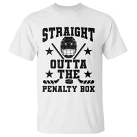 Straight Outta The Penalty Box T Shirt Funny Youth Ice Hockey Gift - Wonder Print Shop