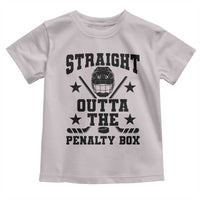 Straight Outta The Penalty Box Toddler T Shirt Funny Youth Ice Hockey Gift - Wonder Print Shop