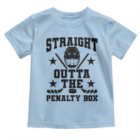 Straight Outta The Penalty Box Toddler T Shirt Funny Youth Ice Hockey Gift - Wonder Print Shop
