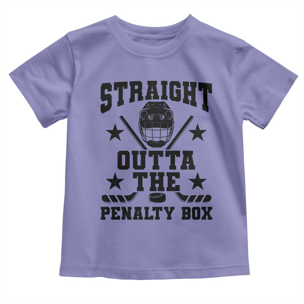 Straight Outta The Penalty Box Toddler T Shirt Funny Youth Ice Hockey Gift - Wonder Print Shop