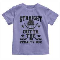 Straight Outta The Penalty Box Toddler T Shirt Funny Youth Ice Hockey Gift - Wonder Print Shop