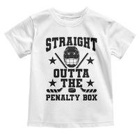 Straight Outta The Penalty Box Toddler T Shirt Funny Youth Ice Hockey Gift - Wonder Print Shop