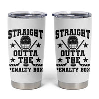 Straight Outta The Penalty Box Tumbler Cup Funny Youth Ice Hockey Gift - Wonder Print Shop