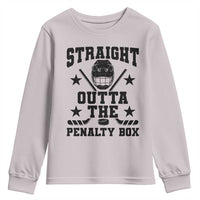Straight Outta The Penalty Box Youth Sweatshirt Funny Youth Ice Hockey Gift - Wonder Print Shop