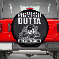 Straight Outta The Penalty Box Spare Tire Cover Funny Hockey Gift For Boys - Wonder Print Shop