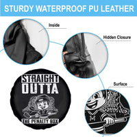 Straight Outta The Penalty Box Spare Tire Cover Funny Hockey Gift For Boys - Wonder Print Shop