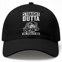 Straight Outta The Penalty Box Baseball Cap Funny Hockey Gift For Boys