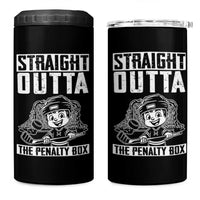 Straight Outta The Penalty Box 4 in 1 Can Cooler Tumbler Funny Hockey Gift For Boys - Wonder Print Shop